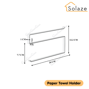 Solaze Hanging Kitchen Paper Towel Rack Roll Paper Plastic Wrap Cup Organizer Rack For Cabinets