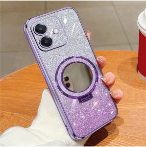 Casing Oppo A3x A3 A5i A5 Pro A5i Pro A5x A5 5G A3 Pro 5G Luxury Gliter Premium TPU Ring Holder Mirror Cover