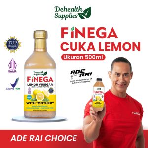Dehealth Supplies Finega Cuka Lemon 500ml Botol Kaca