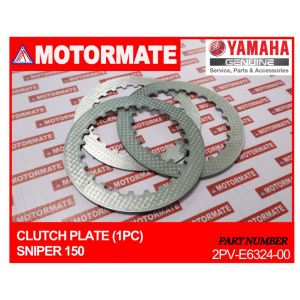 YAMAHA GENUINE PARTS PLATE CLUTCH SNIPER 150 (PER PIECE) PART# 2PV-E6324-00