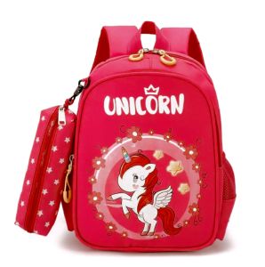 # MALLKITA Karakter Unicorn Princes2in1 Tas Anak Perempuan SekolahSD TK PAUD Bonus kotak pensil lucu