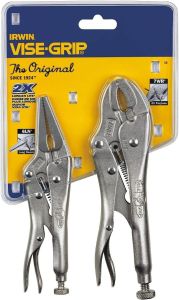 IRWIN Vise-Grip Original Locking Pliers with Wire Cutter Set 2 Piece 36