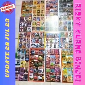 5Lembar Kartu Gambaran Poster Isi 50 Gambar Karakter / Mainan Anak Jadul Adu Gepok Gebrak / Umbul