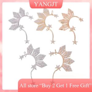 [COD] E-WOITD 1Pc Rhinestone Star Ear Clips Non- Ear Cuff Clip Jewelry Catriona Gray Miss U Ear Cuff Inspired Three Stars And The Sun