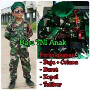SERAGAM ANAK TNI AD 2-9 TAHUN