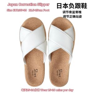💯One size 35-39 日本负跟鞋 调节站姿盆骨 按摩拖鞋 Japan Pelvis Correction Slipper Size 35-39 Health Slipper 前翘负跟舒展拉伸跟腱腿部