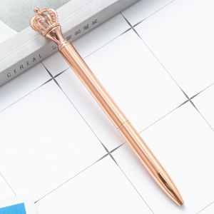 Pen Crown Ballpoint Pen Stationery Cute Cartoon Fantasy Crown Metal