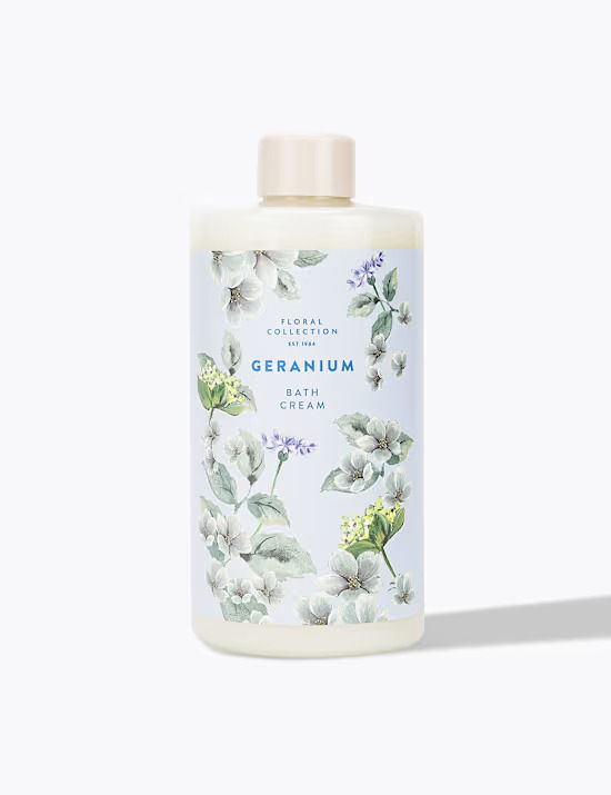 MARKS SPENCER China Blue GERANIUM Foaming Bath Essence 500ml x1