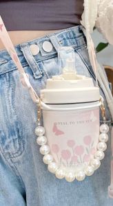 316 Stainless Steel 400ML Tulip Thermos Business Office Coffee Tumbler Outdoor Protable Sport Water Bottle Juice Milk Drinkware