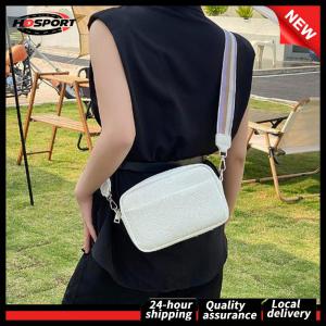 Solid Color Crossbody Bag with Detachable Adjustable Strap PU Leather Crossbody Bag Solid Color Simple Shoulder Bag for Women Girls