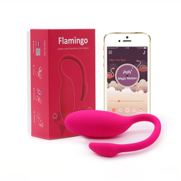 LCS - Magic Motion - Flamingo App-Controlled Wireless Vibrating Bullet  (Pink)- Clitoral and vaginal vibration with powerful motor Wearable,  connectable, controlled at any time, any place Sex Toy for Women