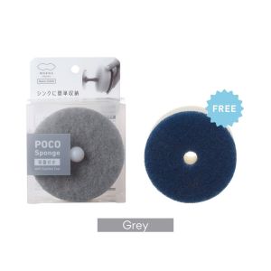 Japan Marna Poco Kitchen Sponge With Suction Hook [Free 1 Refill Sponge]