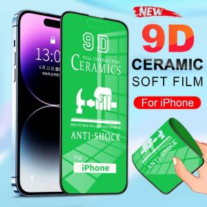 Matte Full Screen Protecto For iPhone 11 12 13 14 15 16 Pro Max Mini Plus X XR XS Max 6 6s 7 8 16 Plus SE Frosted Ceramic Soft Screen Protector