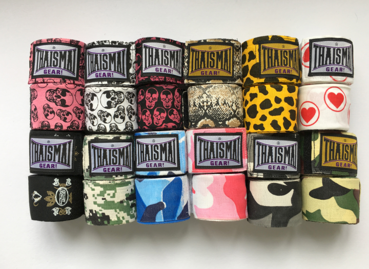 Thaismai Soft Elastic Cotton Printed Muay Thai Boxing Hand Wraps Meters  Pair Lazada PH