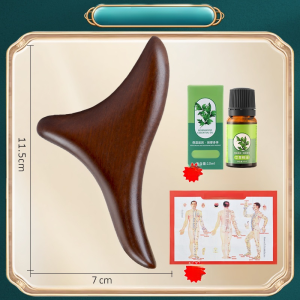 🌿 Promote Blood Circulation 🌿 Targeted Acupoint Sandalwood Massager Sandalwood Material Foot Acupoint Massager  Gentle Relief Of Shoulder And Neck Tension Scraping Tool