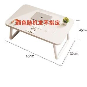 【Next-Day Delivery】Movable With Wheels 90° Foldable Laptop Study Desk Adjustable Side Bed Portable Table