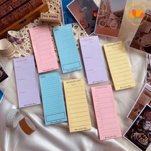 Memo jadwal harian mingguan bulanan pastel aesthetic Catatan daftar harian daily plan weekly plan memopad