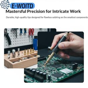 E-WOITD  Gas Welding Head Quick Ignite Soldering Iron Kit Compact and Portable for Onsite Electronic Repairs and Hobbyists