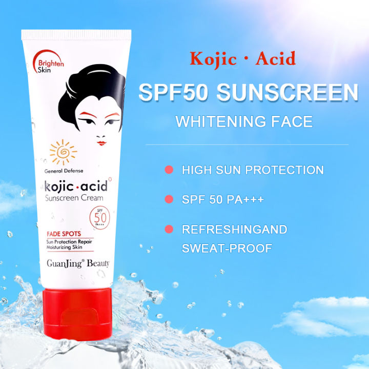 Kojic Acid Sunscreen Original SPF50 Face Cream sunscreen Whitening Face