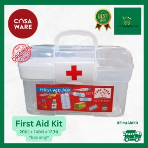 First Aid Kit Box with Tray 3liters 3L 3 liters White First Aid Storage Box Utility Box - Fuho #FA199
