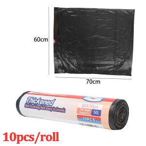 Black Extra Large Trash Bags 4 Sizes Trash Bag Drawstring Thicken Plastic Trash Bag Indoor Outdoor Waste Storage Bag Garbage Bag