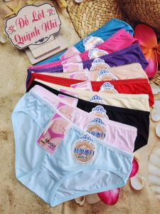 Combo 10 Quần Lót Cotton Cao Cấp (802) Size :40 -50 KG Chất vải co giản thoáng mát - Đồ Lót Quỳnh Nhi