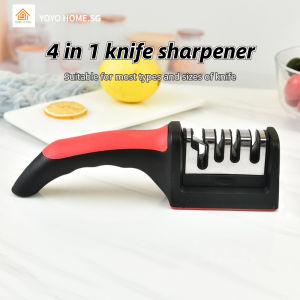 4 in 1 Knife Sharpener Multifunctional Kitchen Sharpener Sharpening Stone Handheld Quick Sharpener