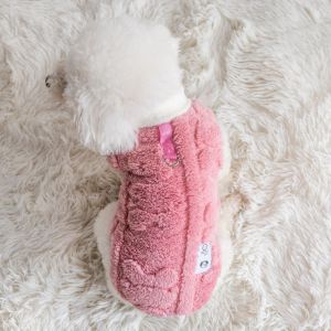 OWNNEW Fleece Warm Winter Puppy Clothes Thickening Traction buckle Dog Sweatshirt Fashion Pug Teddy Coat Chihuahua Outfits