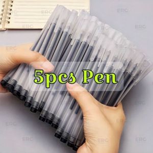 20pcs 0.5mm MUJI Signature Anti-Slip Gel Pen Set Quick Dry Ink Needle Tip Refill Deli School Ballpen