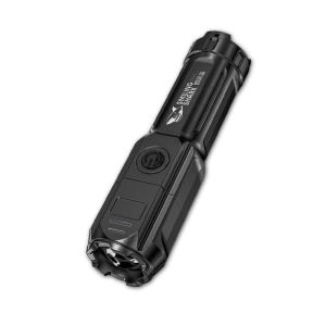 LED Flashlight Super Bright High Lumens 800mAh USB Rechargeable 3 Modes Adjustment IPX5 Waterproof Zoomable Electric Torch Light Home Flashlight Lamp Outdoor Camping Hiking Riding Night Fishing Light