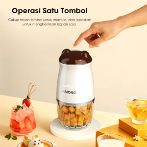 Chopper Blender Penggiling Daging Serbaguna  Choper Mini Kaca Mpasi Bayi Coper Samono SW-MC200
