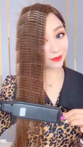 Corrugated Iron Hair Corrugation Anti-Scald Hair Crimper Irons Fluffy Wave Iron Width Plate Styling Tools 110-220 V