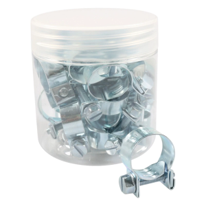 Pack of 30 Sturdy Stainlesses Steel Hose Clamps Accessory for Fuels Injection Lines 3/8Inch to 5/8Inch Diameter Pipe