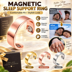 Magnetic Therapy Ring Adjustable Open Ring Magnetic Health Ring Gold Rose Gold Silver Fashion Jewellery Women Men