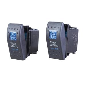 20A 12V màu xanh đèn LED không thấm nước Công tắc Đảo Điện 5 Pins 2 vị trí thiết bị chuyển mạch cầu dao mở tắt xe Cầu dao mở tắt thiết bị chuyển mạch