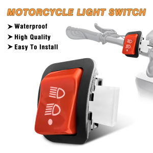 3 Functions Motorcycle Spotlight with Pass Beam Dimmer & Button Light Switch (3 PIN) - Revo Series for VIETNAM Market