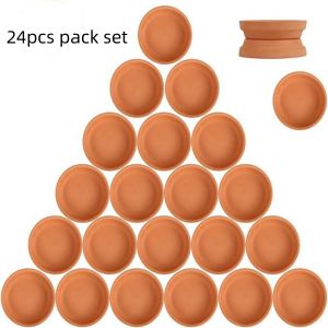 24pcs Small Terra Cotta Saucer Plant Saucer Perfect Tiny Clay Plant Trays Mini Round Plant Pot Saucers For 2/2.5/3inch Pot2026