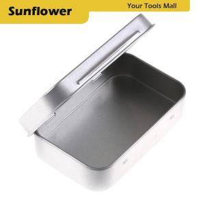 🎀🎁【Special price】Sun กล่องเก็บของแบบพับได้ทำจากโลหะขนาด95x60x20มม. สำหรับจัดกุญแจใส่เหรียญลูกกวาด