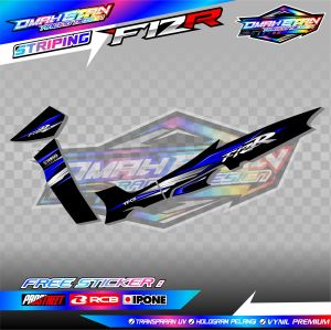 STRIPING VARIASI YAMAHA FIZ R / STIKER LIST MOTOR YAMAHA FIZ R