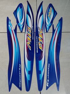 stiker striping yamaha mio sporty 2007 biru lis body standar berkualitas original