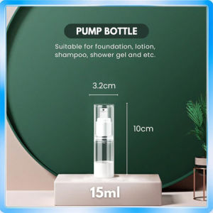 [SG Stocks] Travel Vacuum Dispenser 5ml-100ml Perfume Atomizer Refillable Liquid Spray Pump Eye-Cream Bottle Portable Empty Travel Bottle Liquid/Spray Bottle