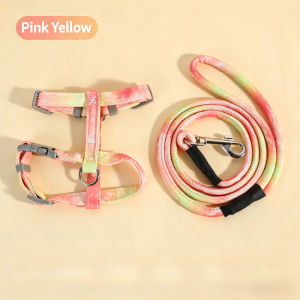 AP AIMAYAPET H Shape Cat Traction Rope Gradient Color Outdoor Anti Slip Escape Proof Leash Tali Leher