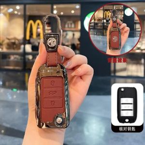 Zinc Alloy Car Remote Key Case Key Holder Shell For Mg Zs Gs Gt Mg3 Mg5 Mg6 Mg7 Emg6