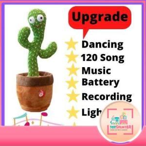 Dancing Cactus Dance Toy Swing USB Rechargeable Tiktok Musical Toys Singing Mainan Kaktus Bercakap
