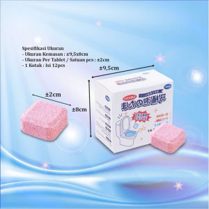 Cleaning Effervescent Tablet Pembersih Toilet Serbaguna 1 Box Isi 12pcs / Toilet Stain Removal Multifungsi Pembersih Kloset Penyegar A35
