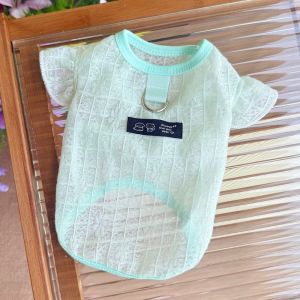 JPTD Fly Sleeve Dog Sunscreen Shirt Airy Fabric Thin Breathable Summer Dog Clothes Pet Tank Top Lightweight Pet Cooling Vest Summer Wear