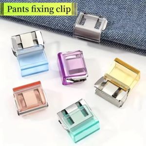 QINJUE 1/4Pcs Trouser Shortening Detachable Trouser Clip Fixing Hem Multi Function Invisible Concealment Buckle Multifunctional Leg Straps Leg Cuff Fixing Pin Long Pants