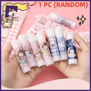 1Pcs 9g PVA glue stick Cute solid glue office supplies small cute cartoon student stationery