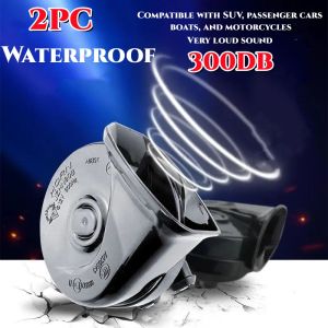 2Pcs Super Loud Car Snail Horn Motorcycle car parts automatic snail horn dual horn parts universal