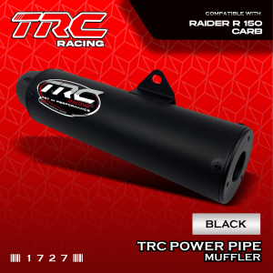 TRC Racing Power Pipe Suzuki Raider 150 Carb Muffler Exhaust with Removable Silencer  LTO Approved 1727